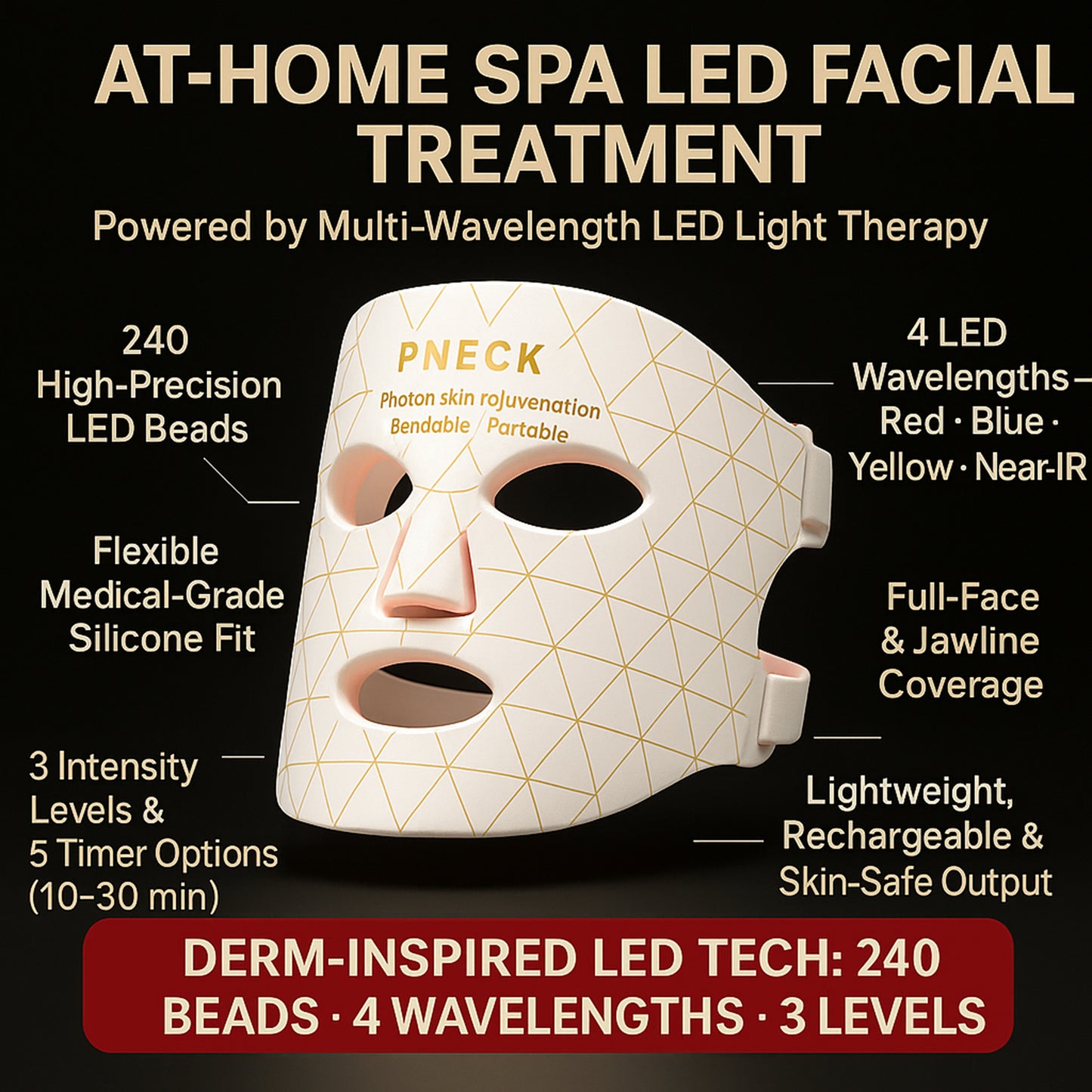 Skinelise 4-Color LED Face Mask